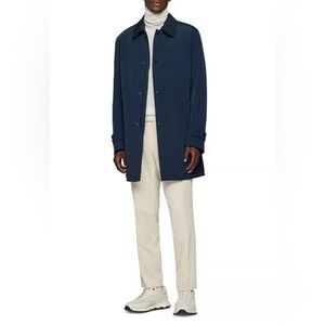 HUGO BOSS Men's Dain7 Dark Blue Trench Coat
